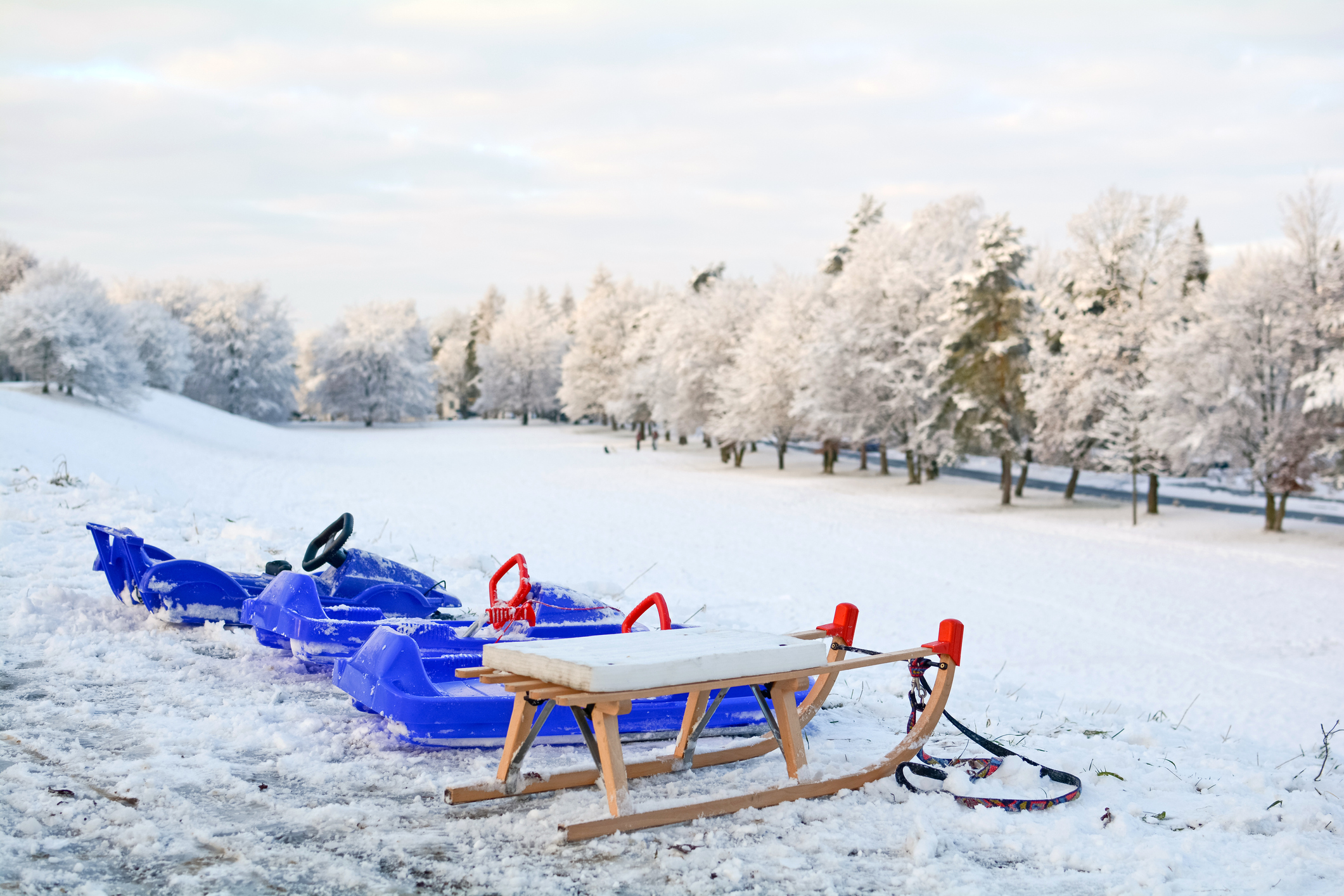 Sledding hill in Munich-Harlaching