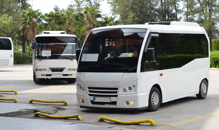 Mini Bus at Airport