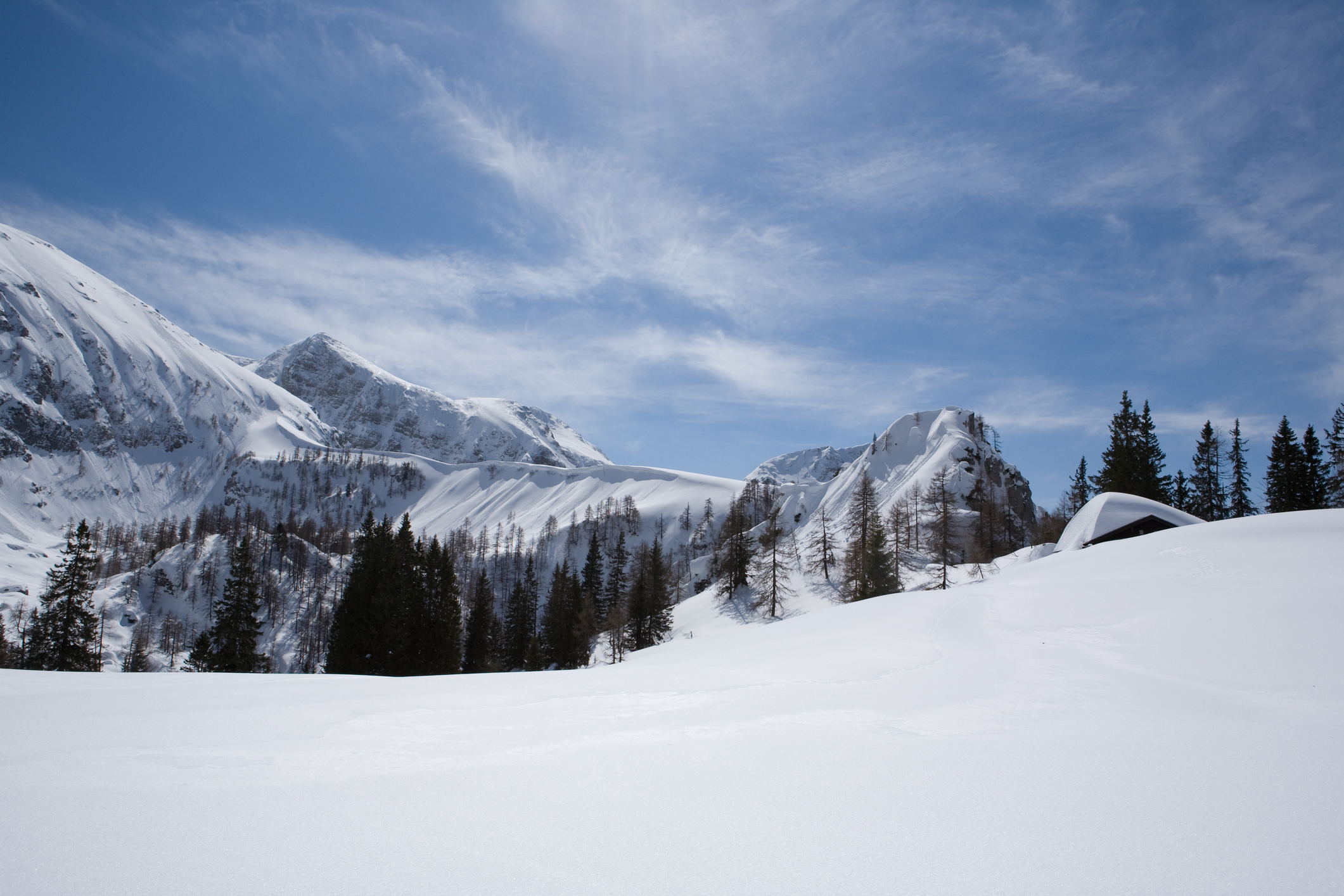 Ski touring in the Bavarian Alps
